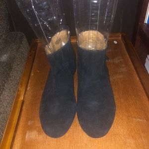 Black Suede Booties
